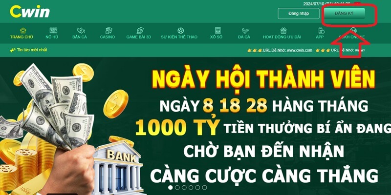 Hướng dẫn đăng ký chơi tại nhà cái Cwin nhanh chóng